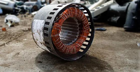 Electric motor and transformer copper scrap