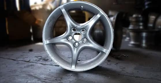 Aluminum alloy rim scrap metal