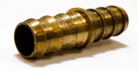 Yellow brass pipe fitting scrap